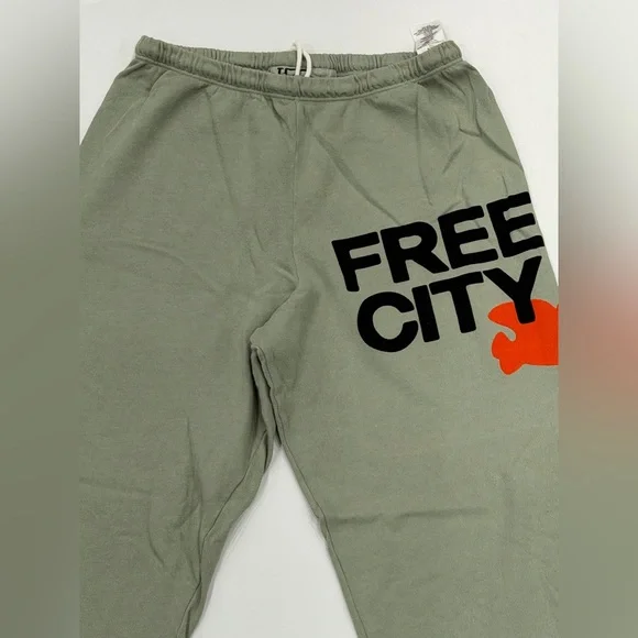 freecity Women's Light Green Joggers sweatpants L - Picture 7 of 9